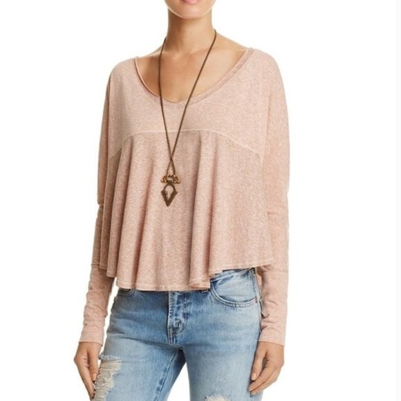 Free People Tops - We The Free pink cloud nine long sleeve swing top